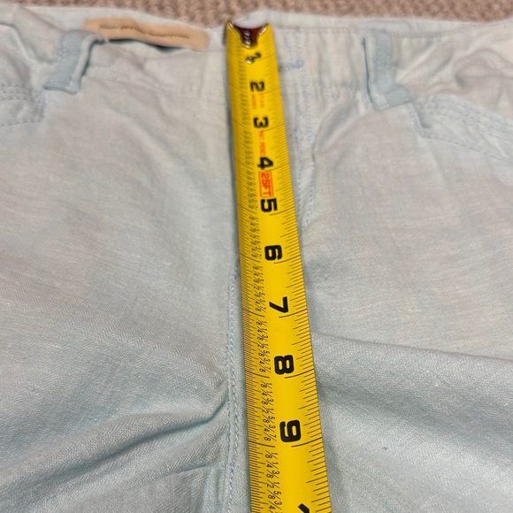 NWOT. Pilcro and the Letterpress Linen-blend Light Blue Pants, Size 8 Tall - Picture 10 of 16